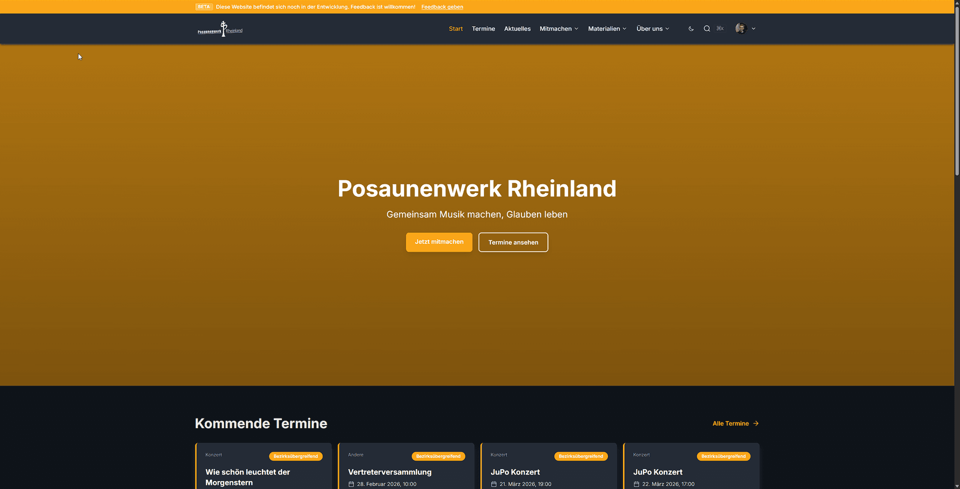 Die neue Website erklärt